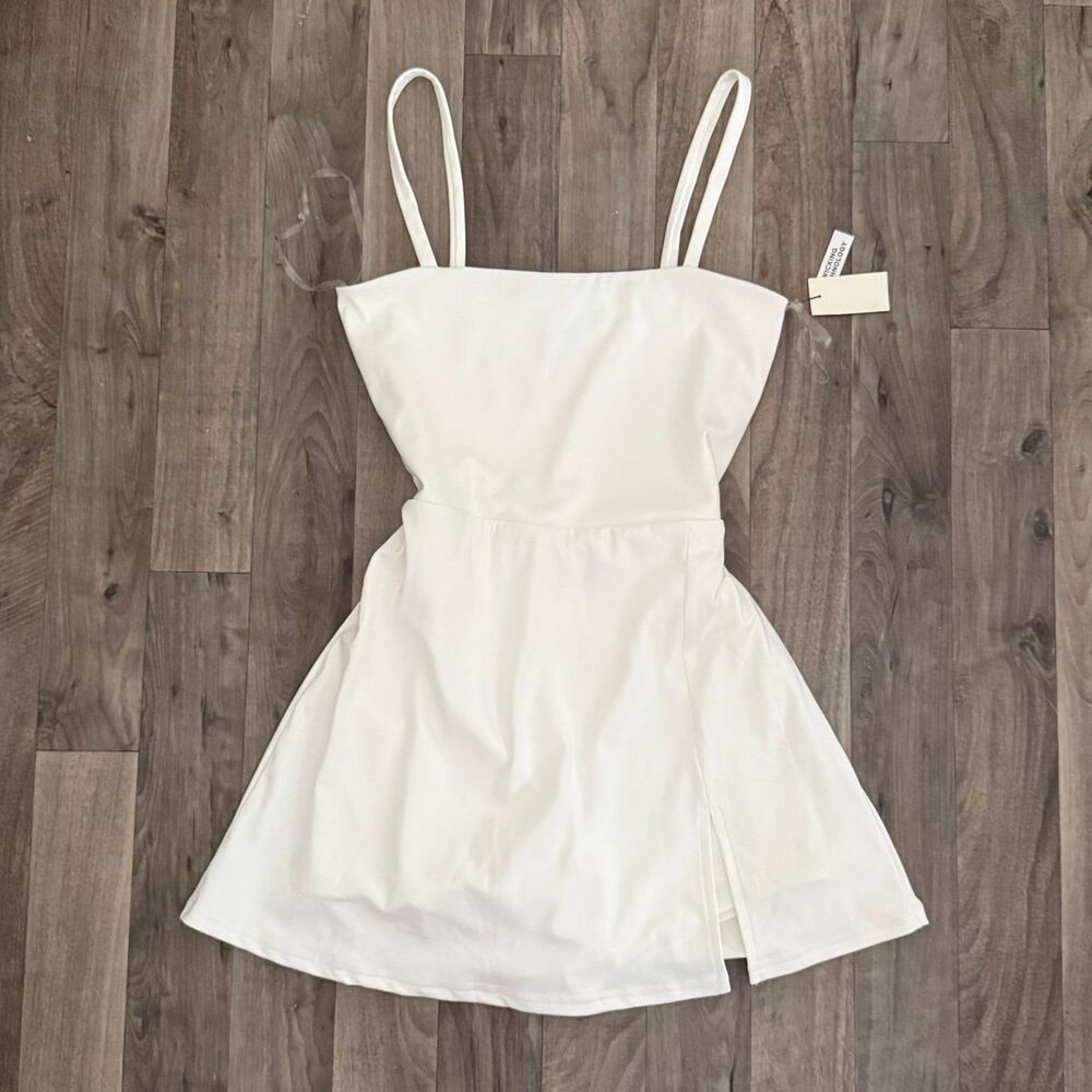 Aeropostale white athletic tennis dress with shorts